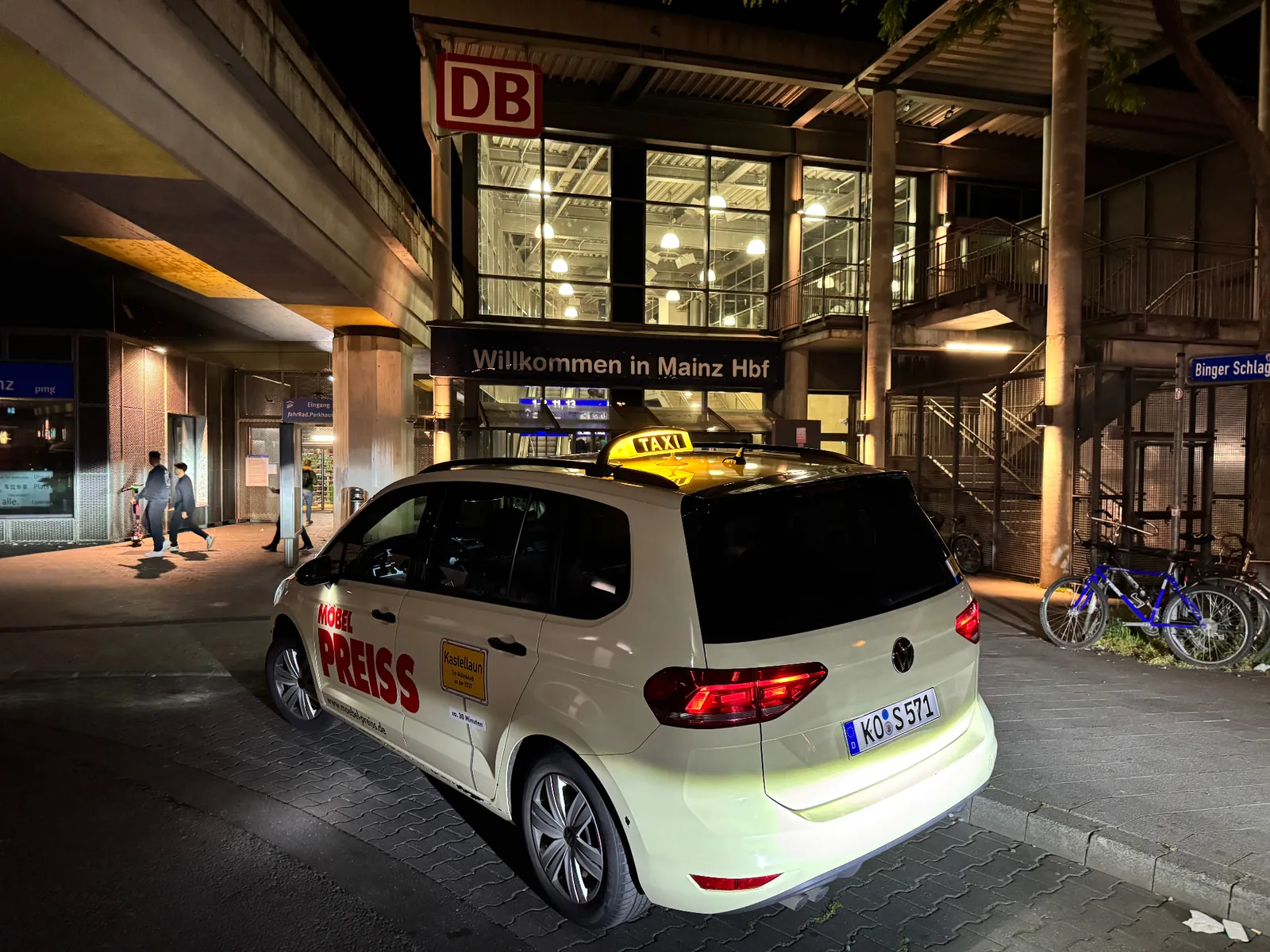 Taxi Ahmed Mainz - Fernfahrten von Koblenz nach Mainz Hauptbahnhof